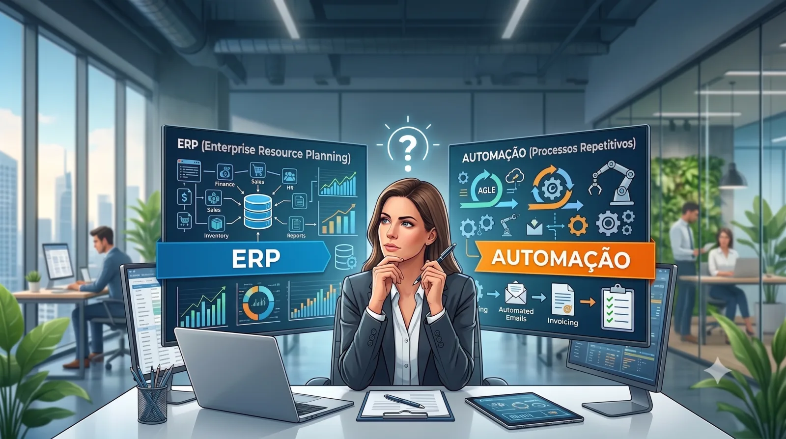 Como saber se sua empresa precisa de um ERP ou só de uma automação